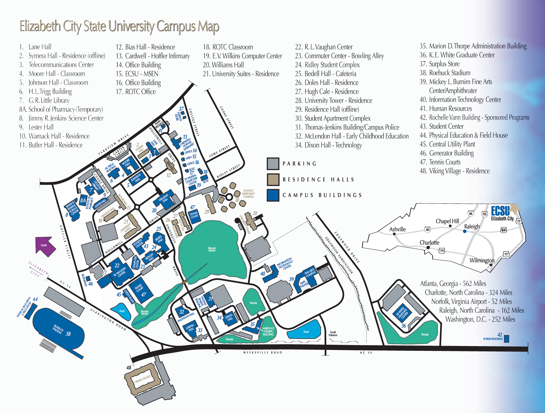 NIA ECSU Campus Map