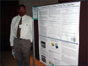 Student researcher Nelson Veales