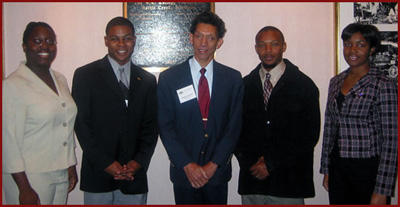ECSU Students with Dr. George Carruthers